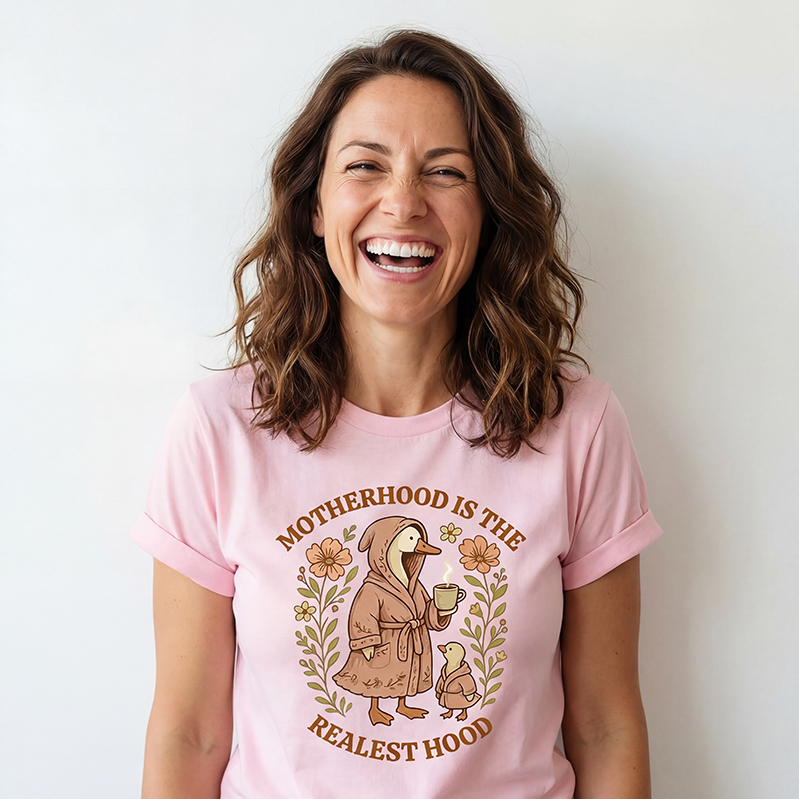 Motherhood Is The Realest Hood Silly Goose Shirts