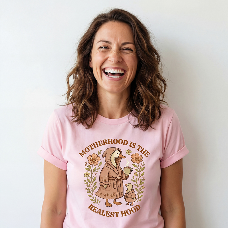 Motherhood Is The Realest Hood Silly Goose Shirts