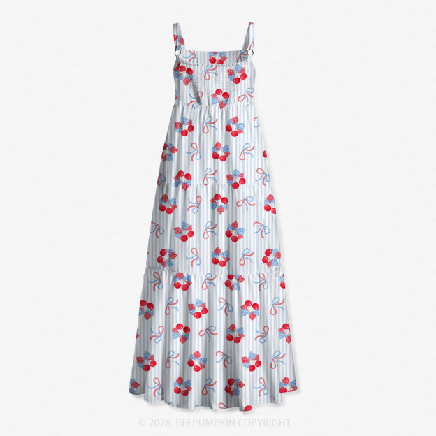 Berry Sweet Freedom Independence Day Women’s Voile Cami Dress