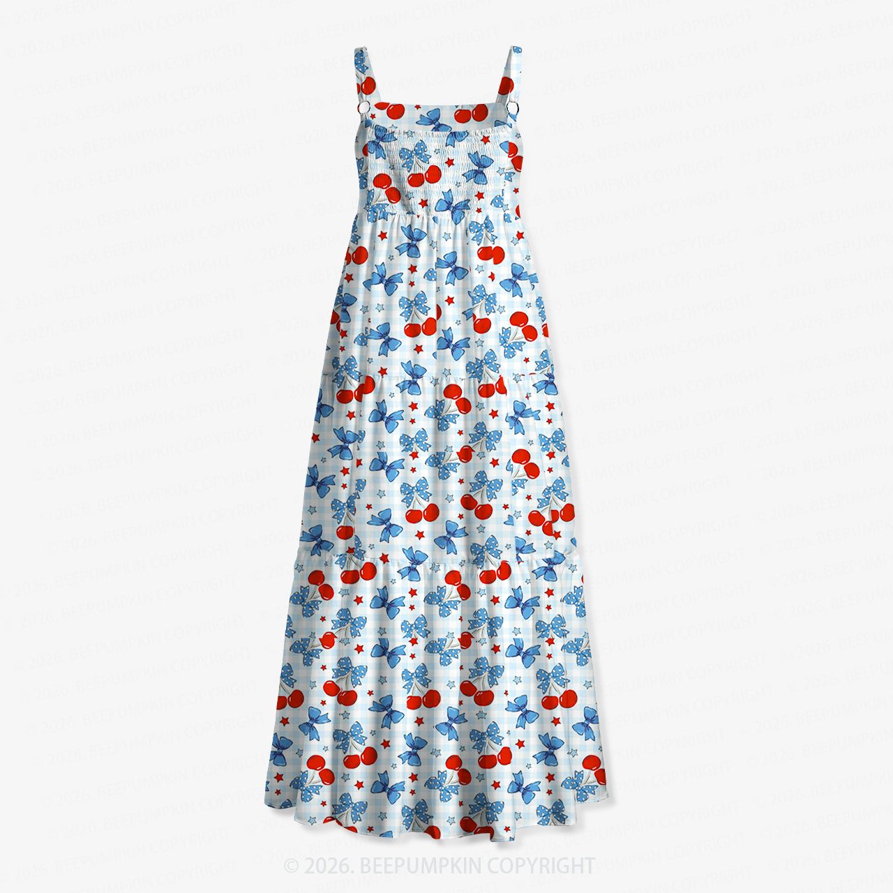 Stars, Cherries & Blooms Independence Day Women’s Voile Cami Dress