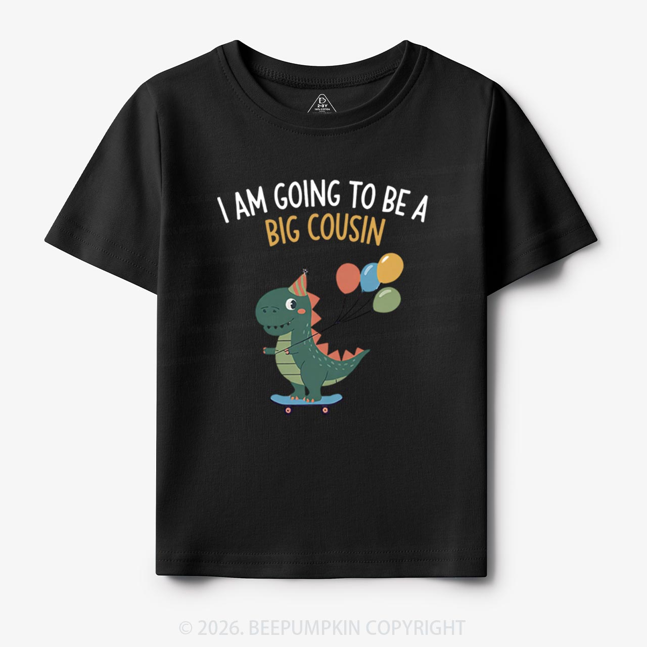 I'm Going To Be A Big Cousin Dinosaur Toddler&Kid's Tees