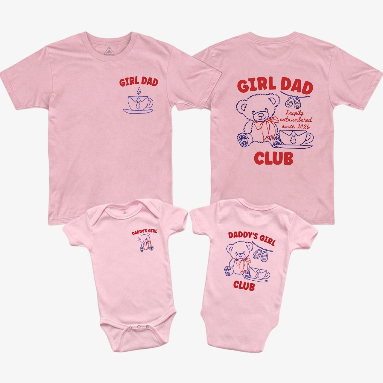 Happily Outnumbered Family Matching Shirts