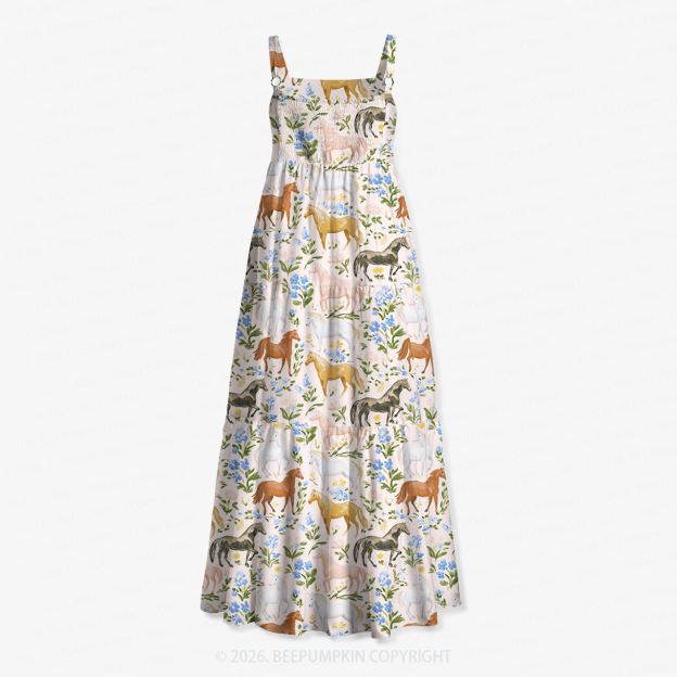Wildflower Pony Garden Women’s Voile Cami Dress
