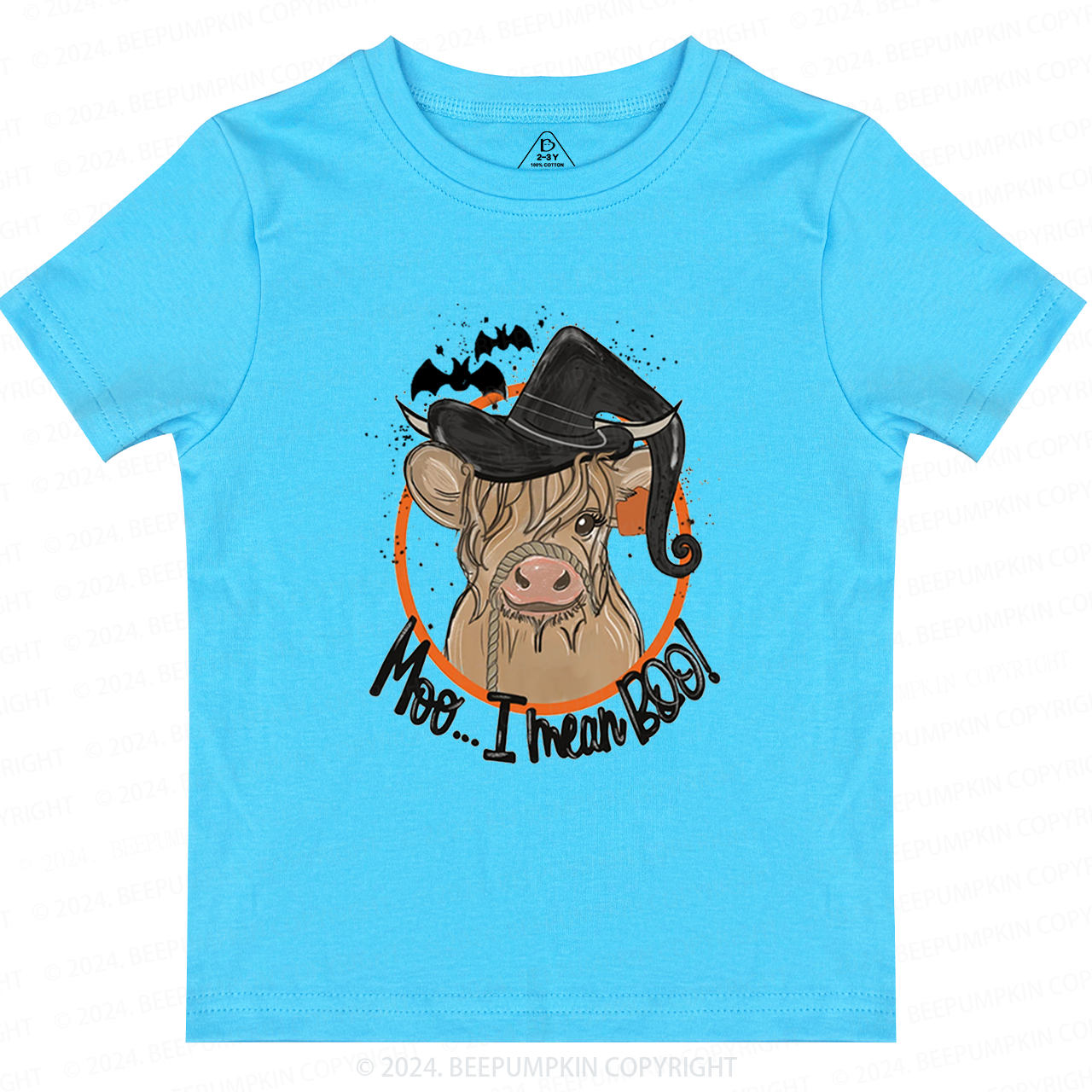  Retro Cow Halloween Farm Vibes Boho Toddler&Kids Tees 