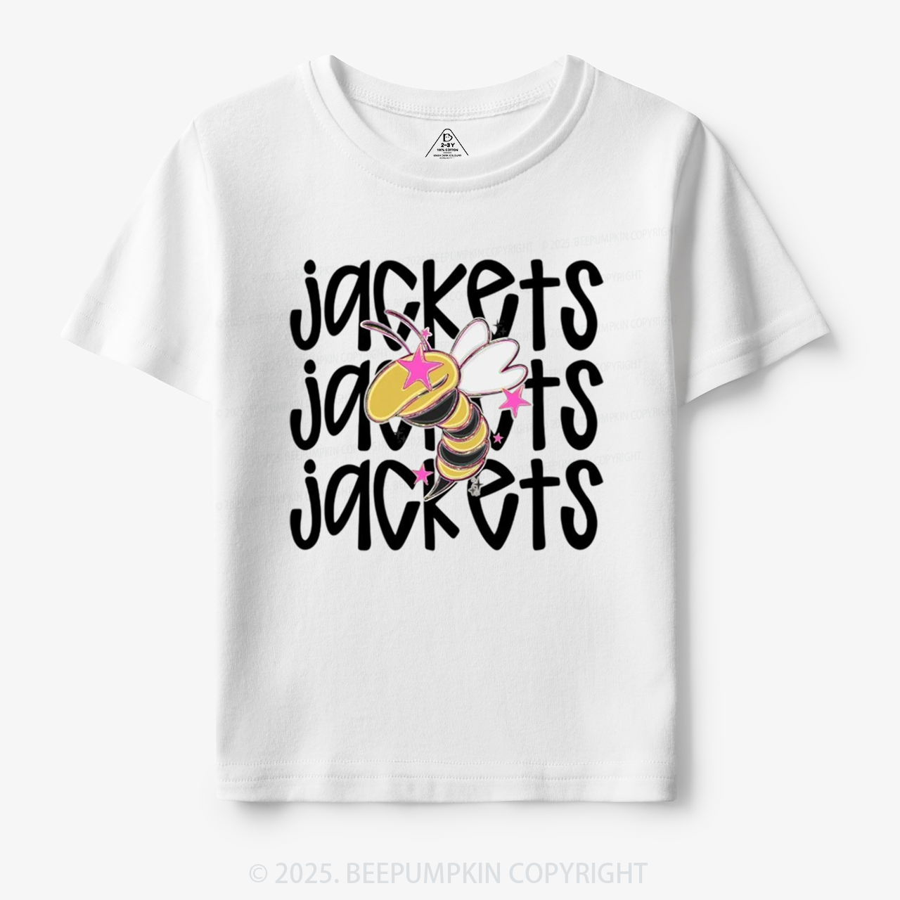 School Mascot Yellow Jackets Toddler&Kid's Tees Beepumpkin