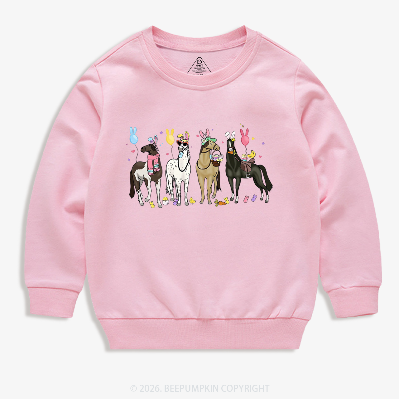 Funny Horse Easte Toddler&Kid's Sweatshirt