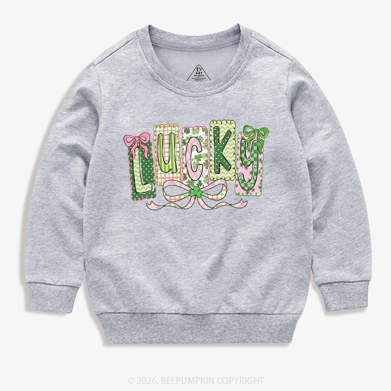 Lucky Shamrock St. Patrick's Day Kid's Sweatshirt