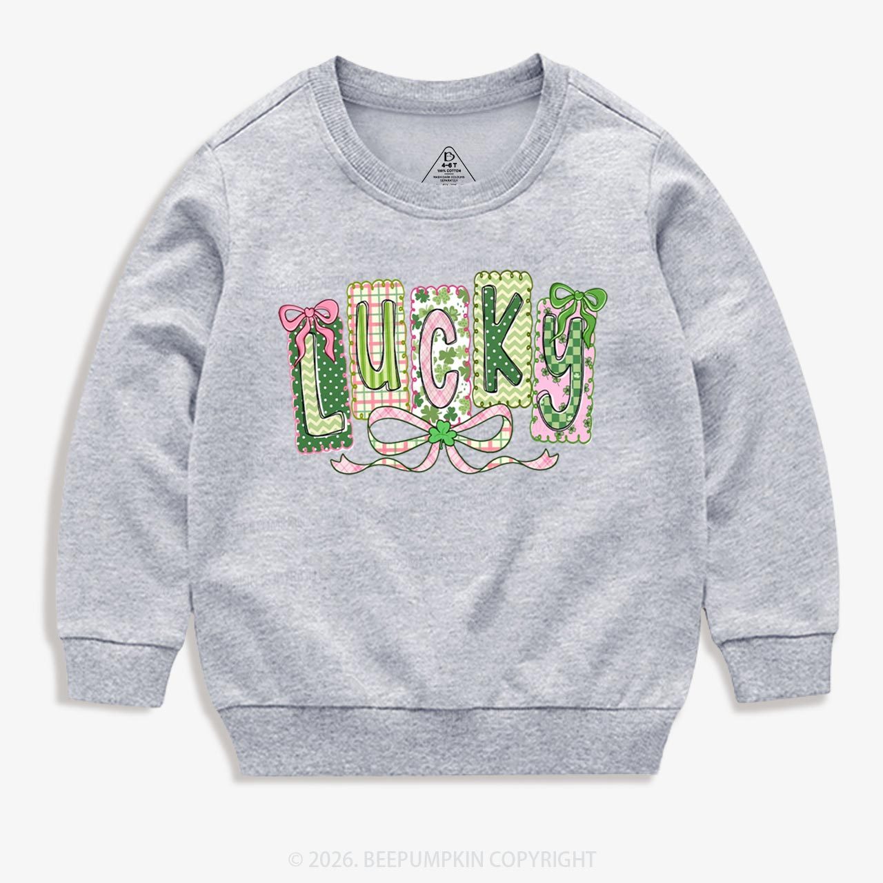 Lucky Shamrock St. Patrick's Day Kid's Sweatshirt