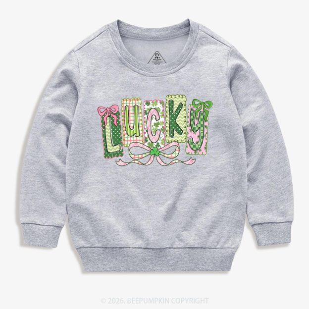 Lucky Shamrock St. Patrick's Day Kid's Sweatshirt