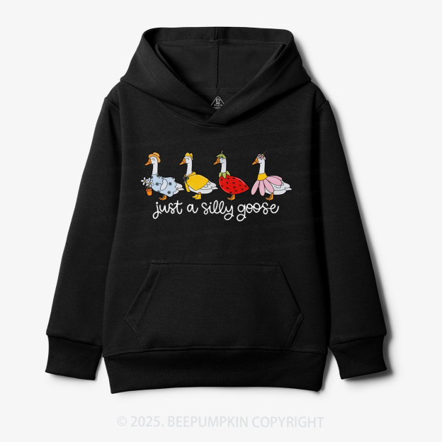 Just A Silly Goose Kid's Hoodies Beepumpkin