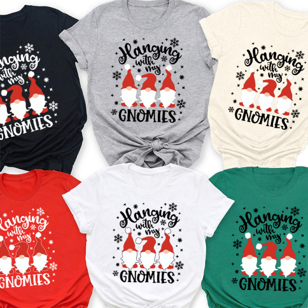 Hanging With My Gnomies Matching Christmas Shirts