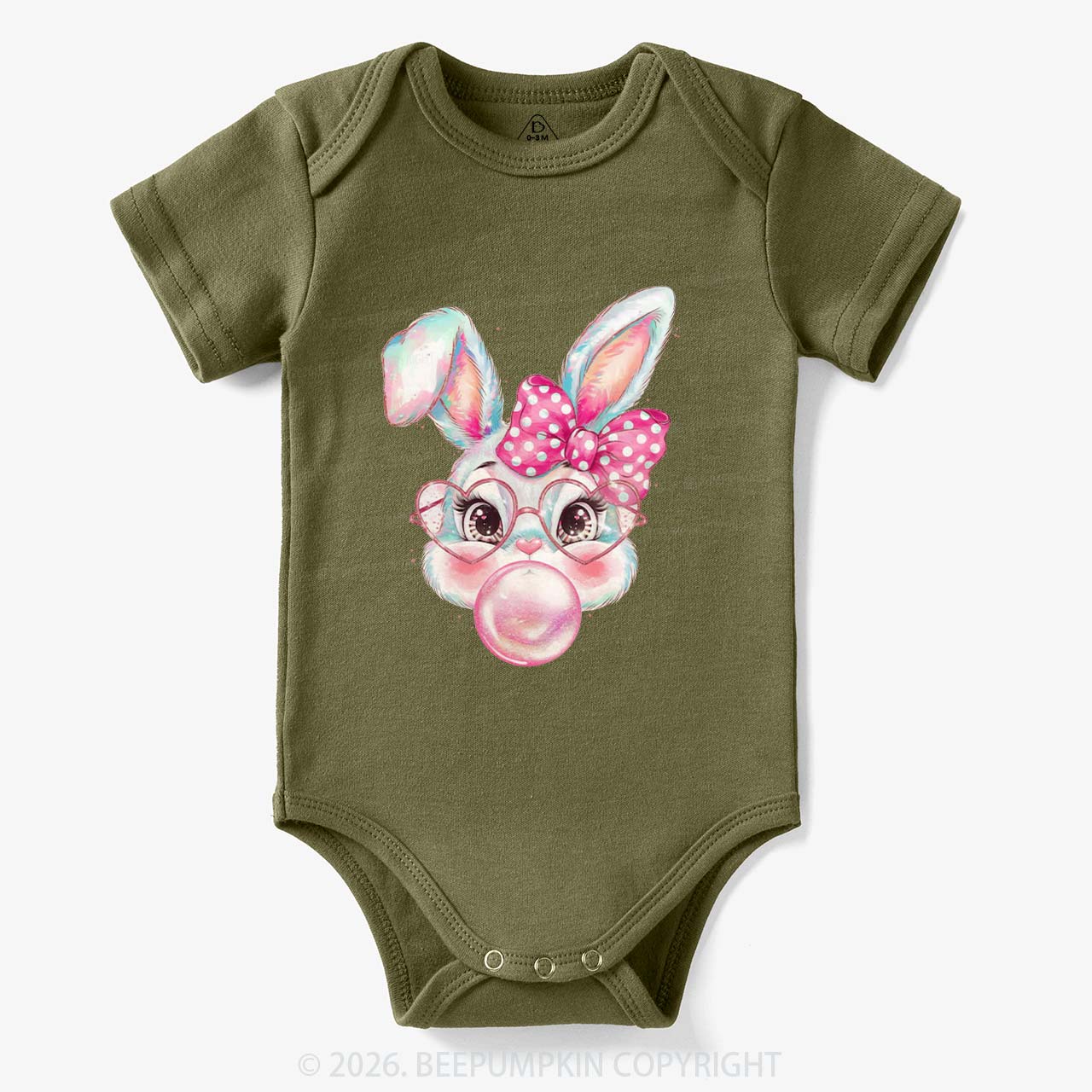 Sassy Bunny Bubble Baby Bodysuit