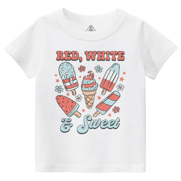 Red White And Sweet Toddler&Kid's Tees Beepumpkin 