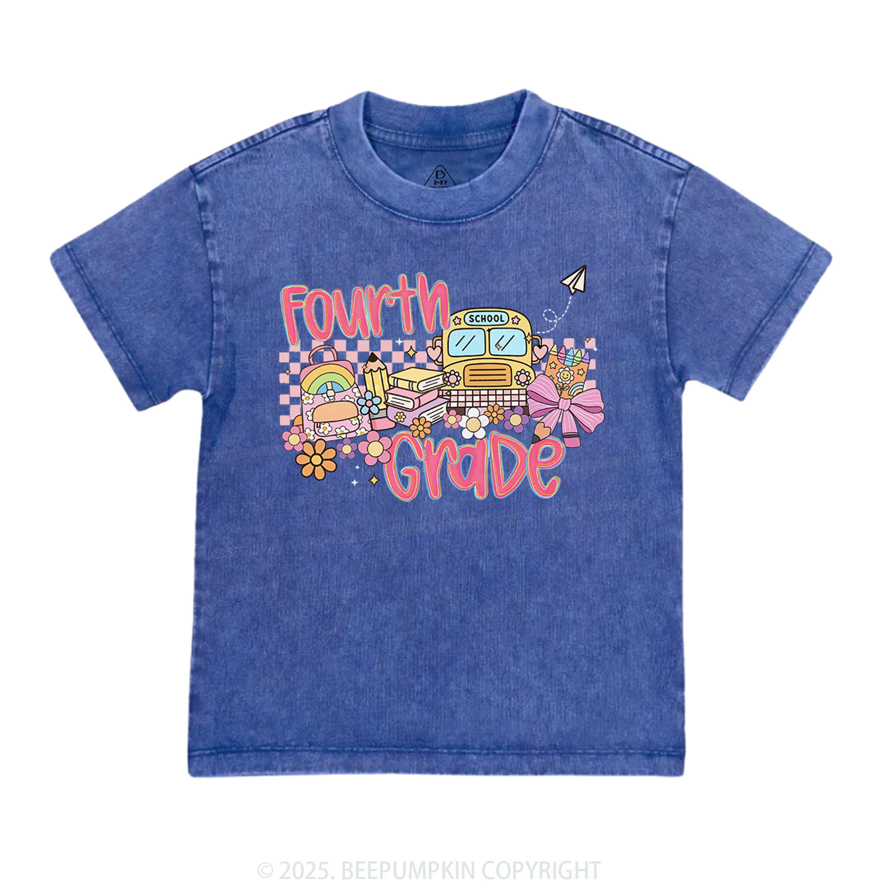 Personalized Happy School Journey Toddler&Kids Washed Tees
