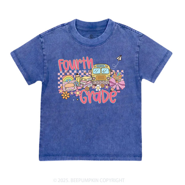 Personalized Happy School Journey Toddler&Kids Washed Tees