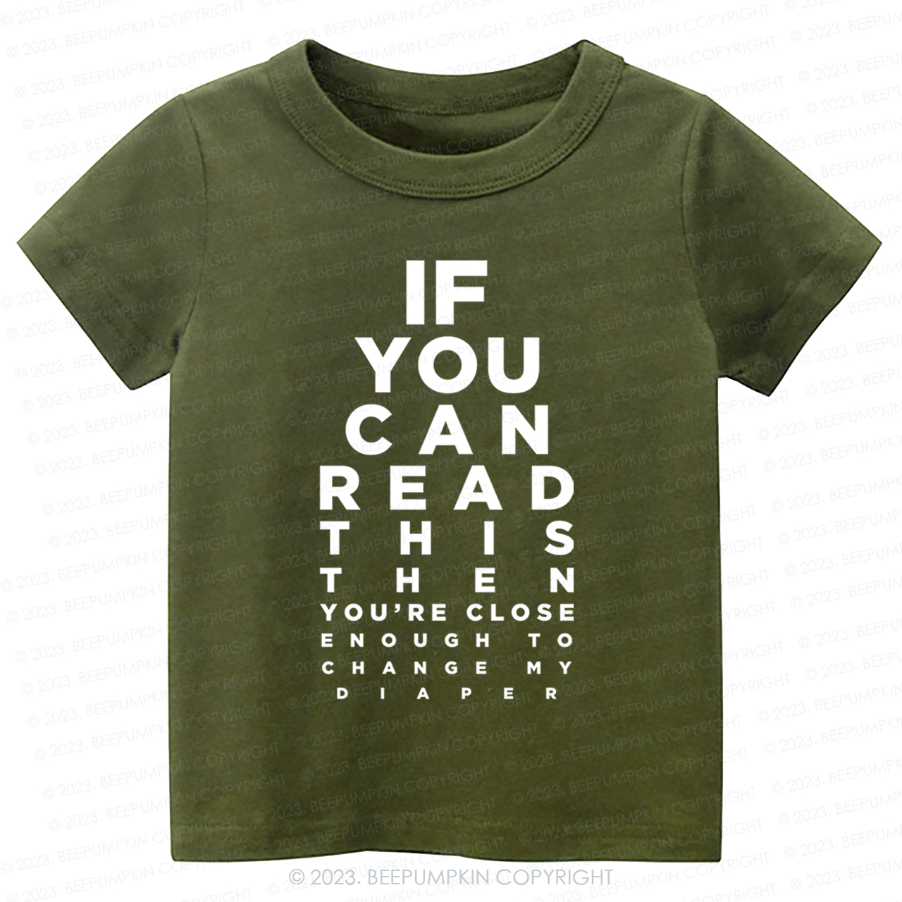 If You Can Read This Then You Can Change My Diaper Kids Shirt