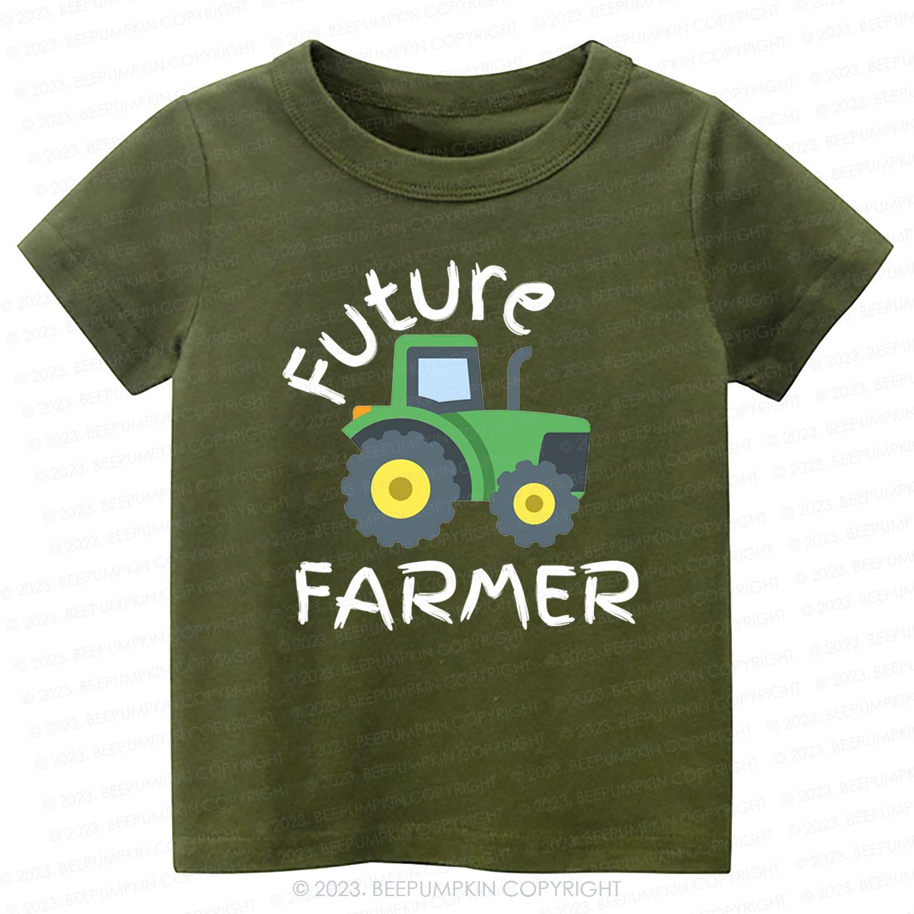 Future Farmer Cute Tractor Kids Shirt