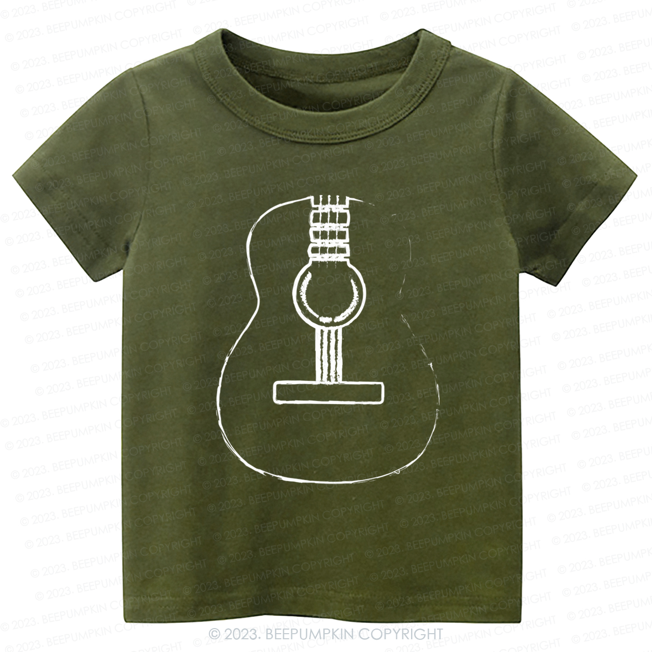 Acoustic Guitar Musician Kids Shirt