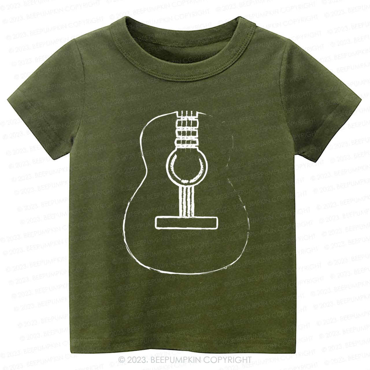 Acoustic Guitar Musician Kids Shirt
