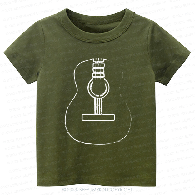 Acoustic Guitar Musician Kids Shirt