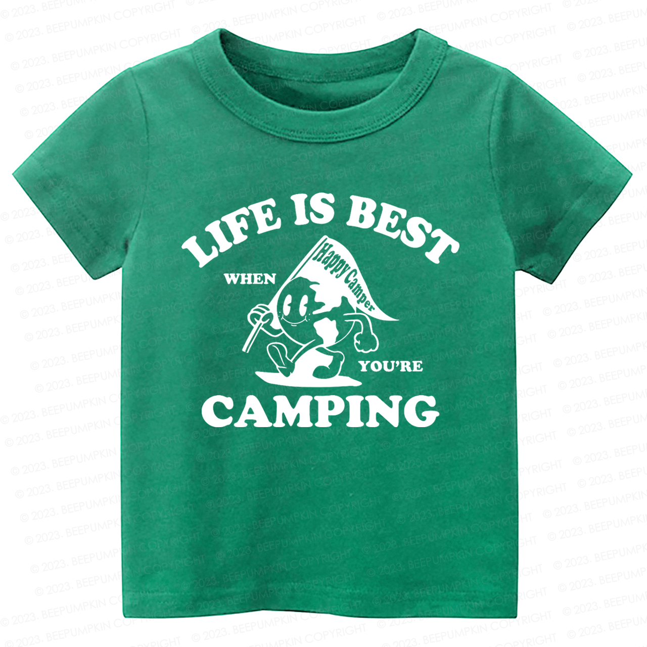 Life Is Best When You're Camping Kids Shirt
