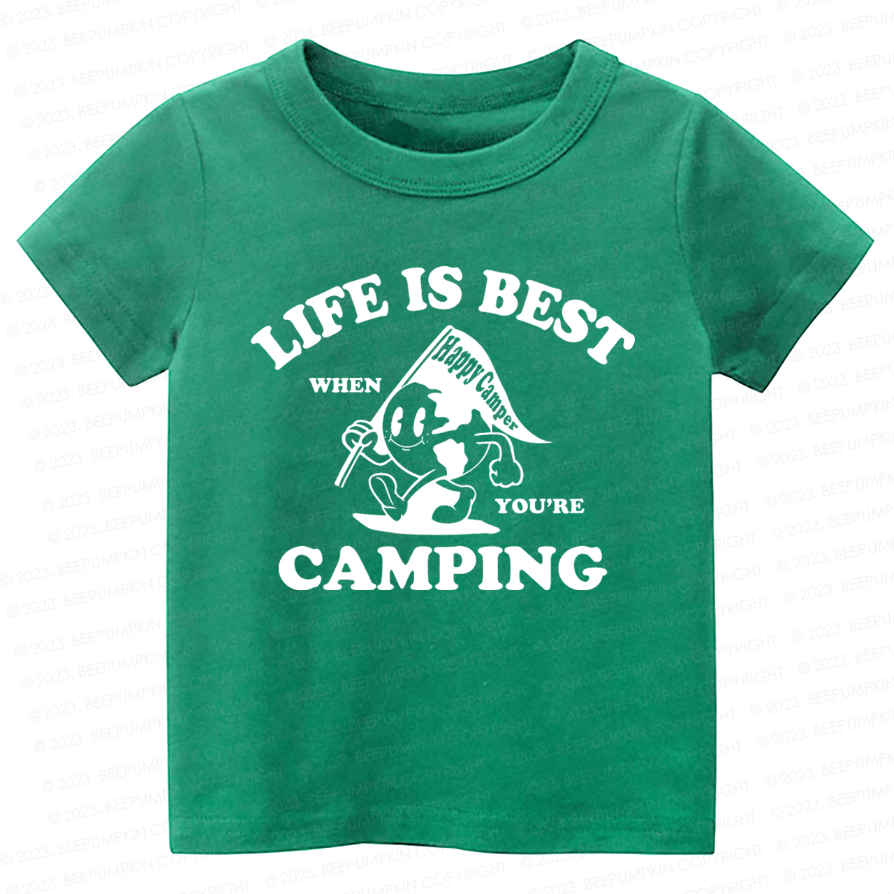 Life Is Best When You're Camping Kids Shirt