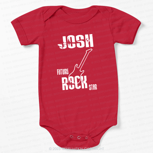  Personalised Future Rockstar Bodysuit For Baby 7