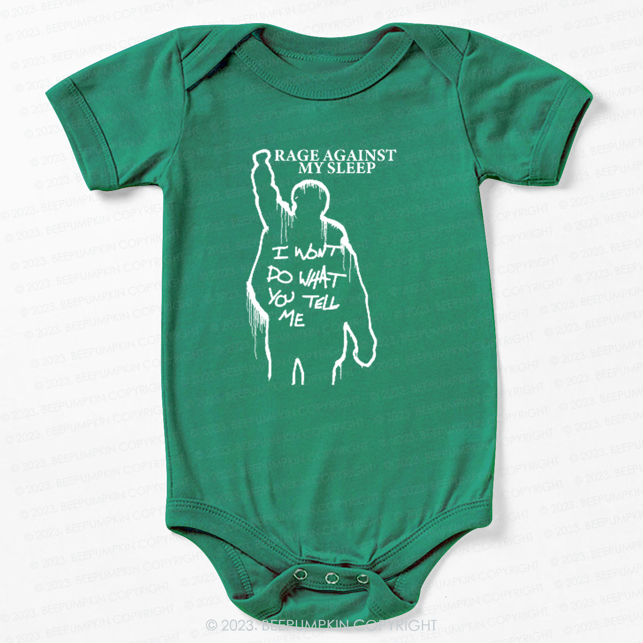 Rage Against My Sleep Bodysuit For Baby 7