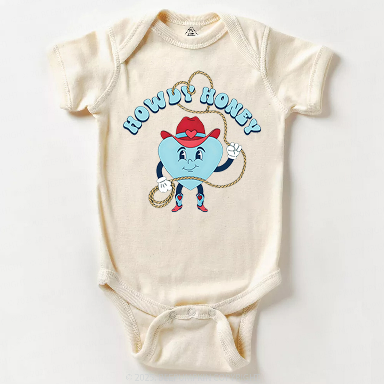 Howdy Honey Valentine's Day Bodysuit Beepumpkin