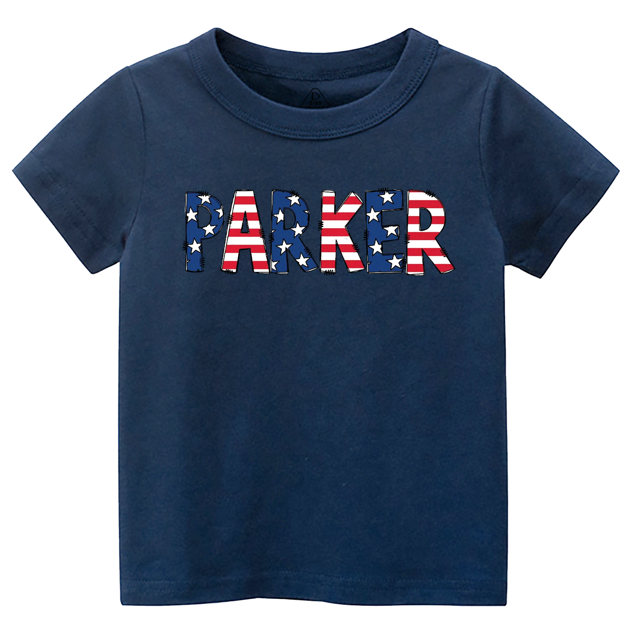 Personalized Name Patriotic Letters Toddler&Kid's Tees Beepumpkin 