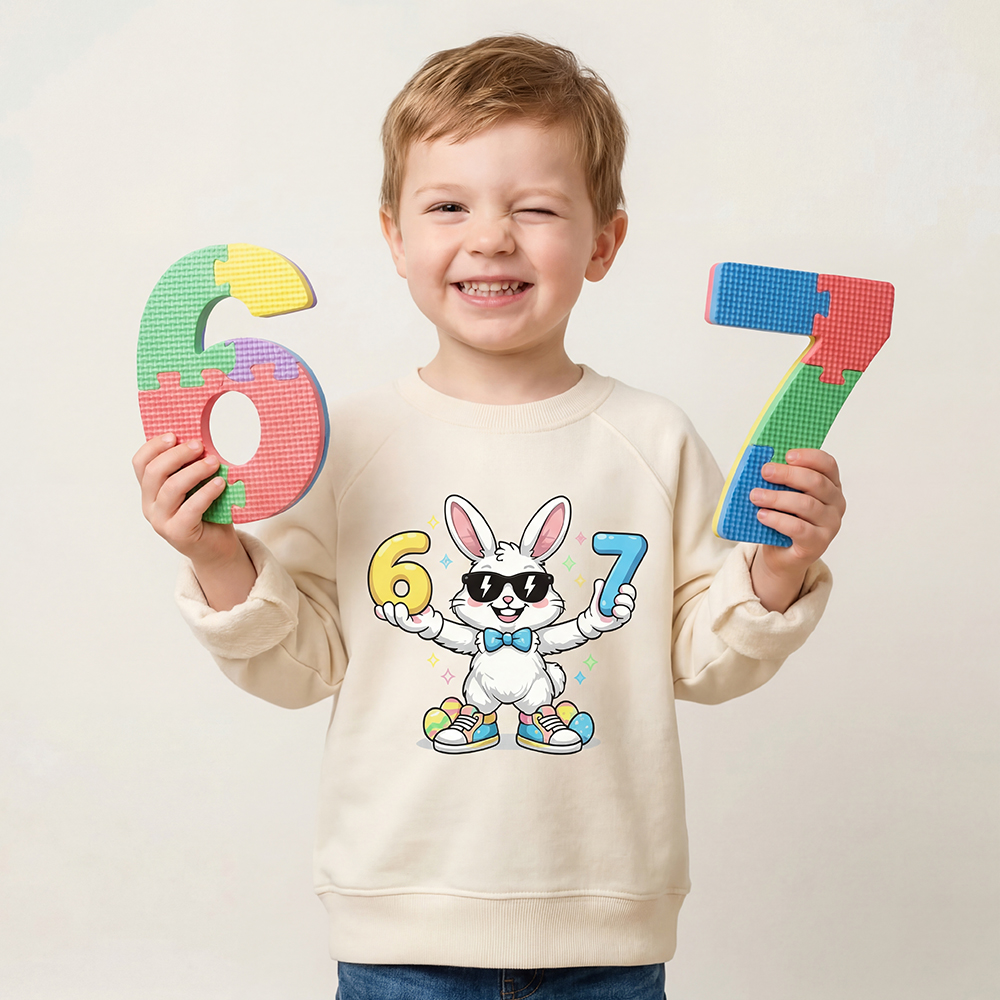 Hip‑Hop 67 Bunny Toddler&Kid's Sweatshirt