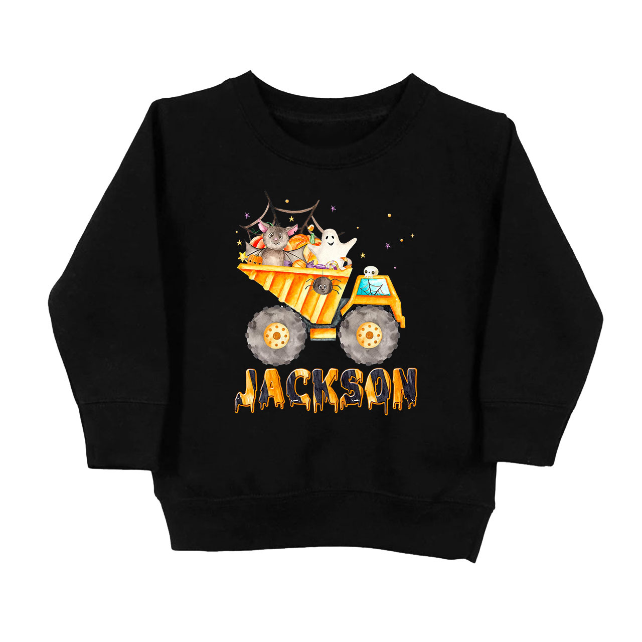 Personalized Dump Truck Kids Sweatshirt