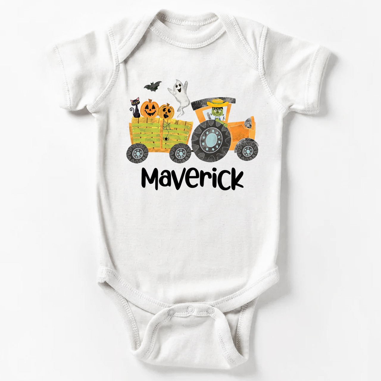 Personalized Cute Hayride Halloween Bodysuit For Baby