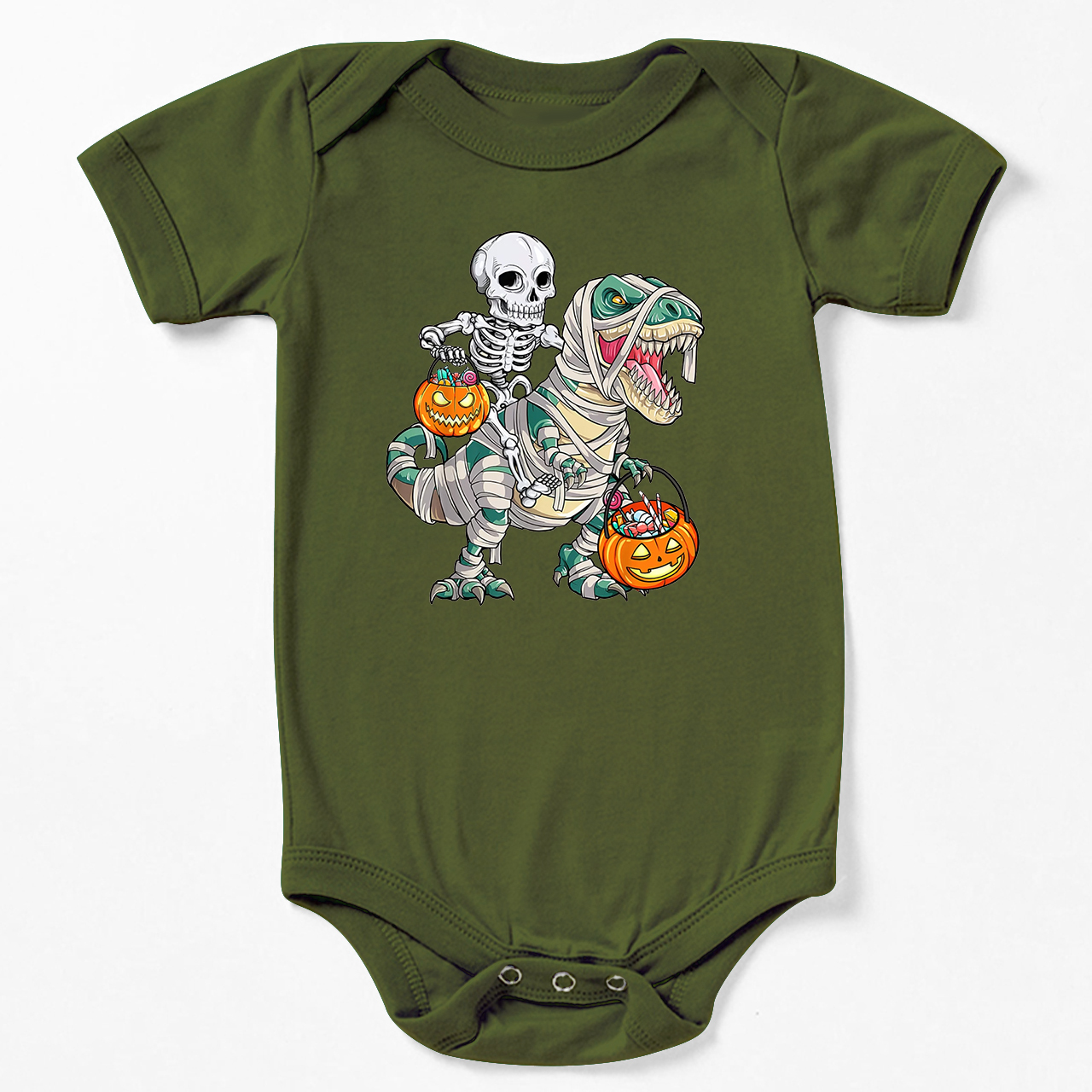 Spooky Saurus Halloween Bodysuit For Baby