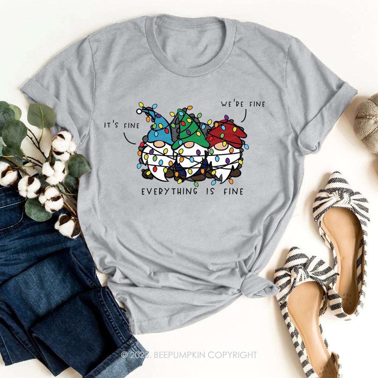 It’s Fine We’re Fine Everything Is Fine Fall Shirts Beepumpkin