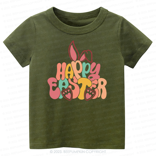 Retro  Happy Easter -Toddler Tees