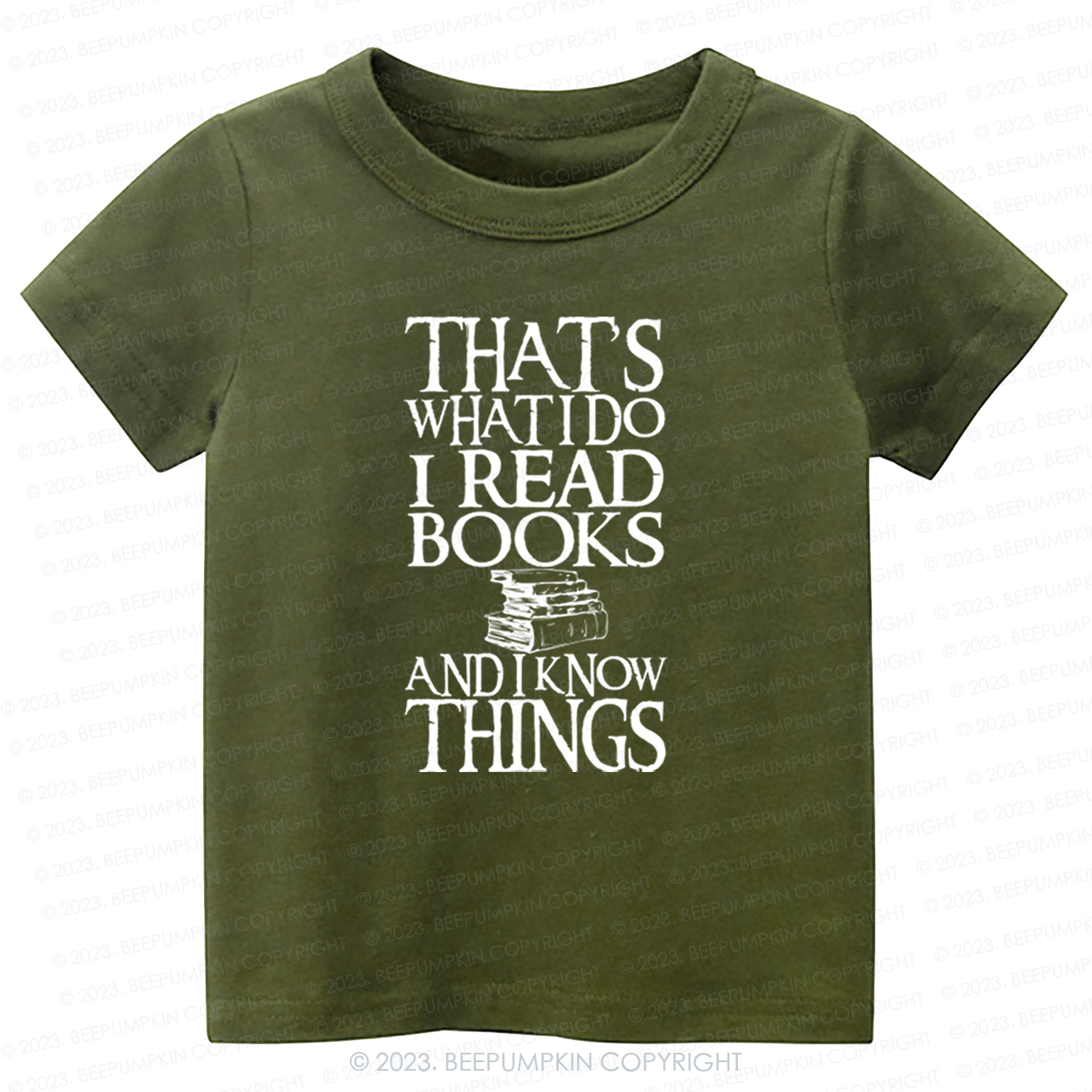 Funny Quote I Read Books And I Know Things Kids Shirt