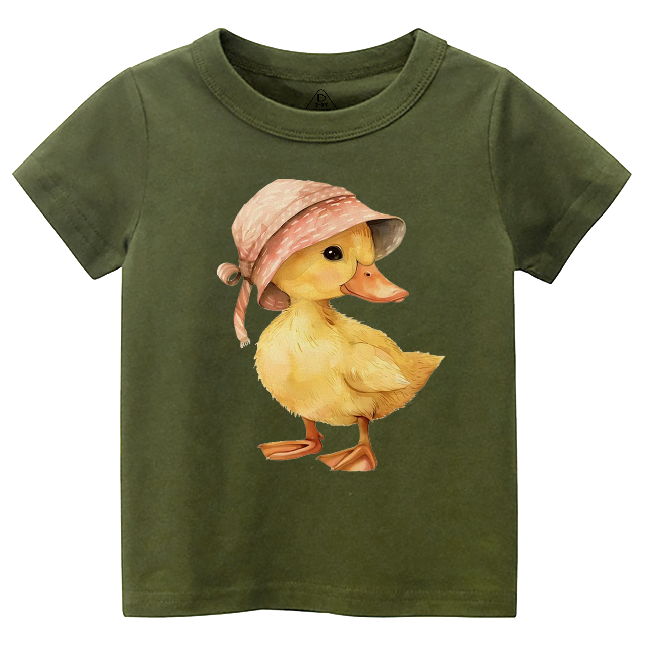 Baby Duck Pink Hat Toddler&Kid's Tees Beepumpkin