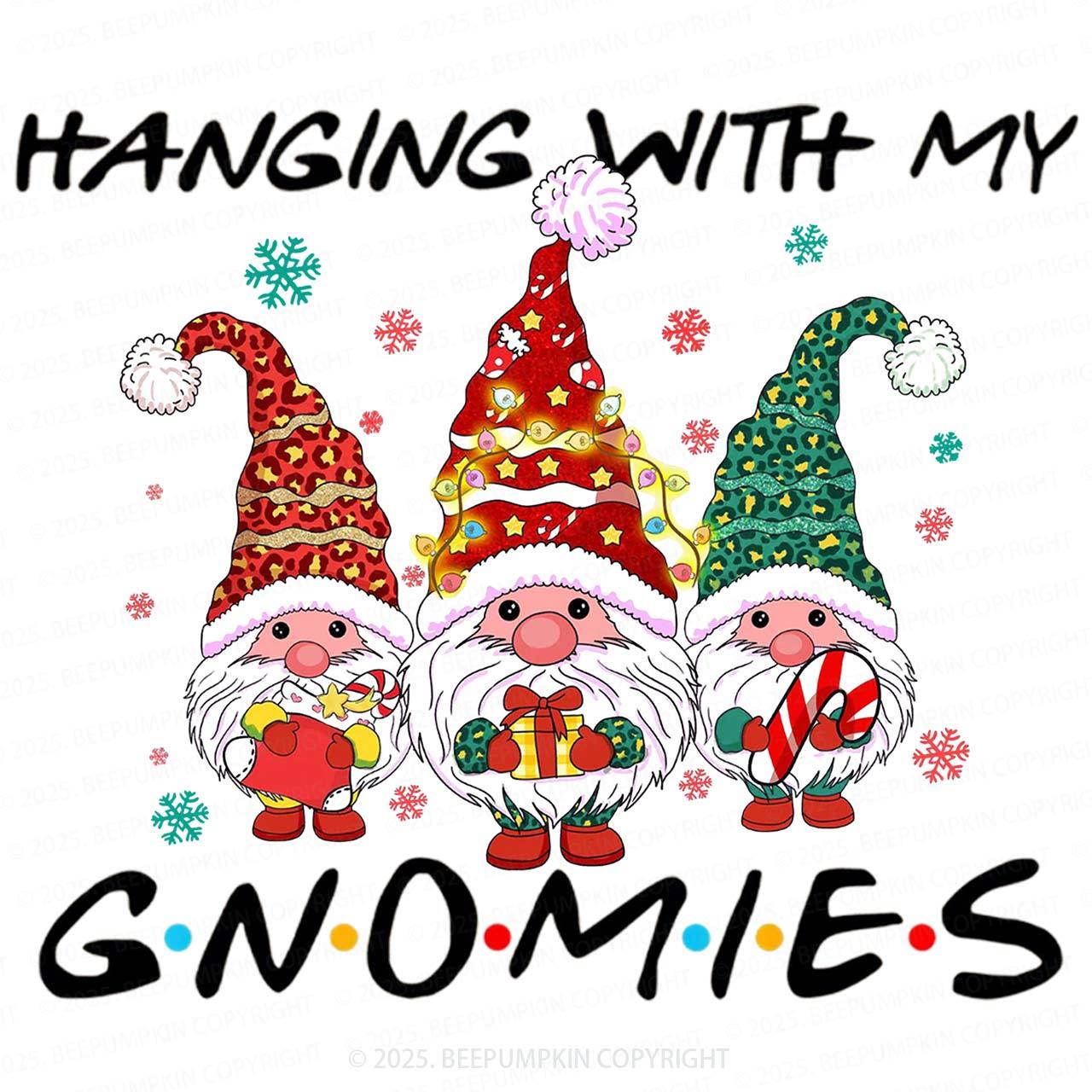 Whimsical Holiday Trio Family Matching Gnomes Pajamas Beepumpkin