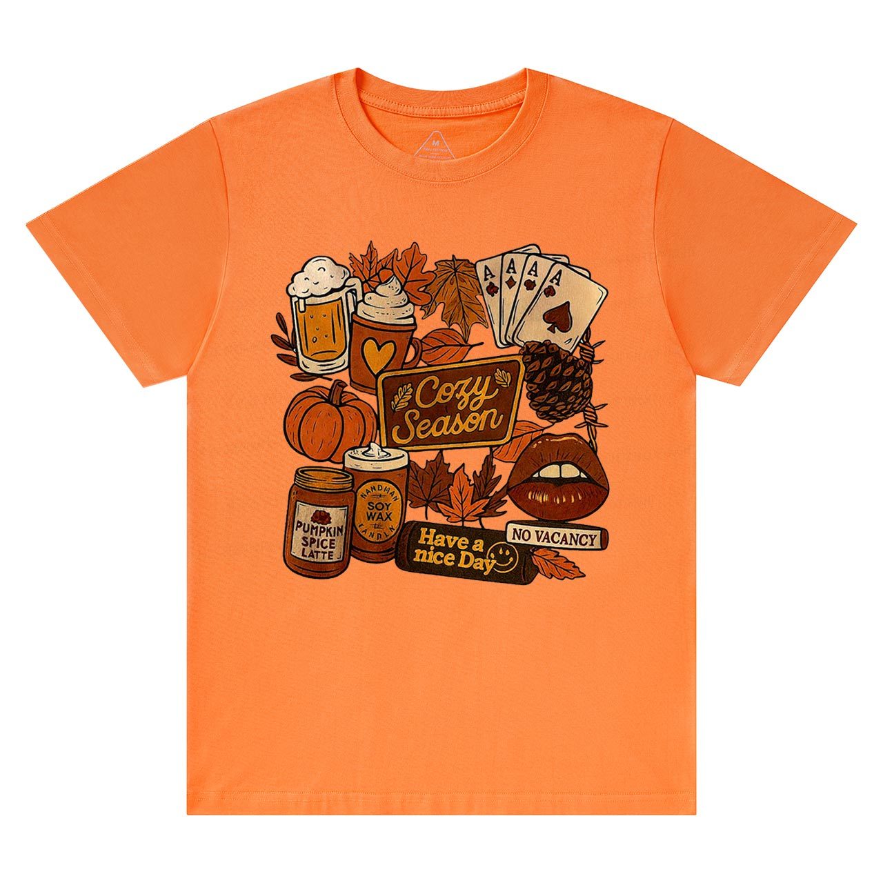 Retro Fall Collage Sublimation T-Shirts Beepumpkin