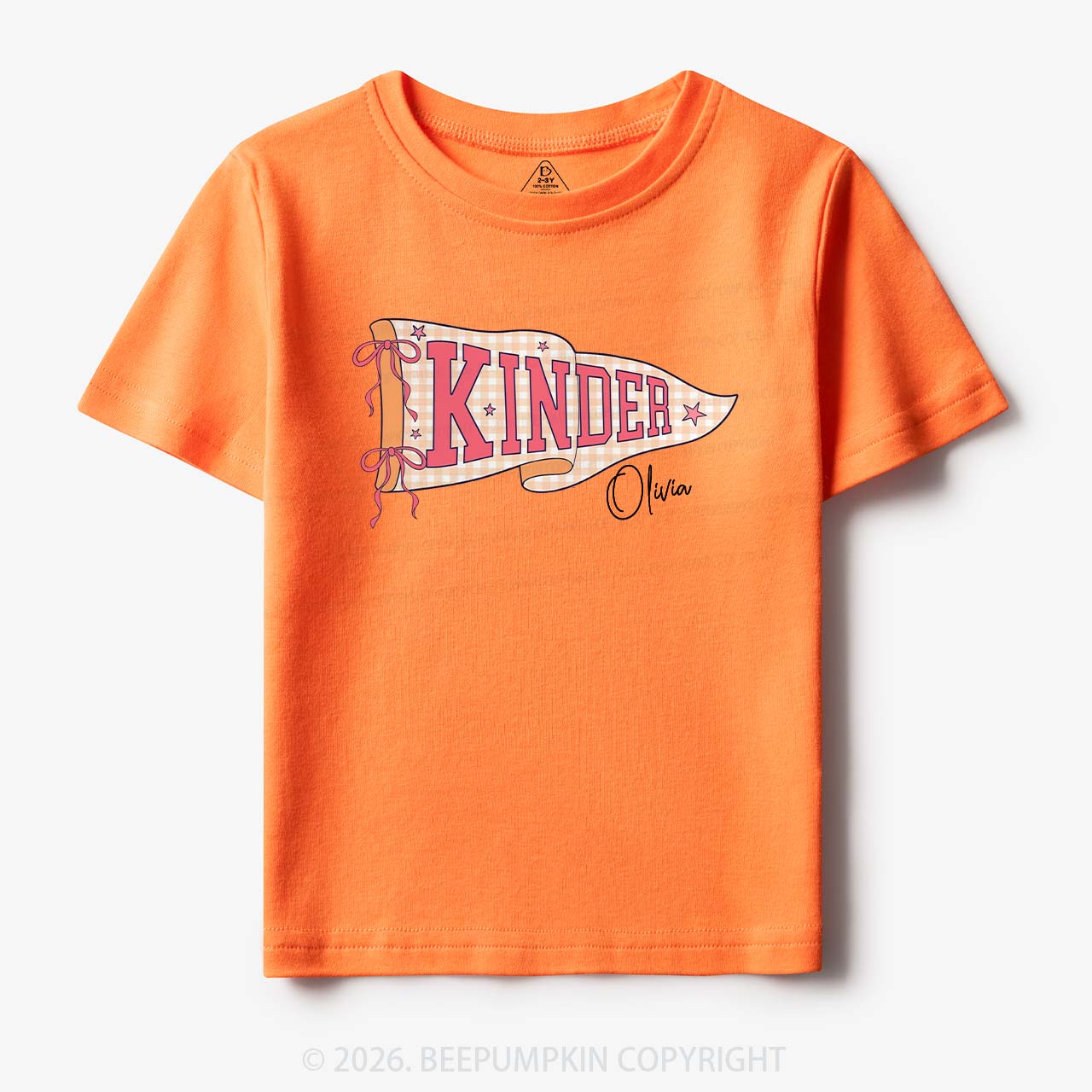 Personalized Name Grade Flag Collection Toddler&Kid's Tees