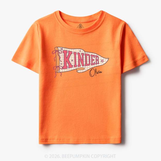 Personalized Name Grade Flag Collection Toddler&Kid's Tees