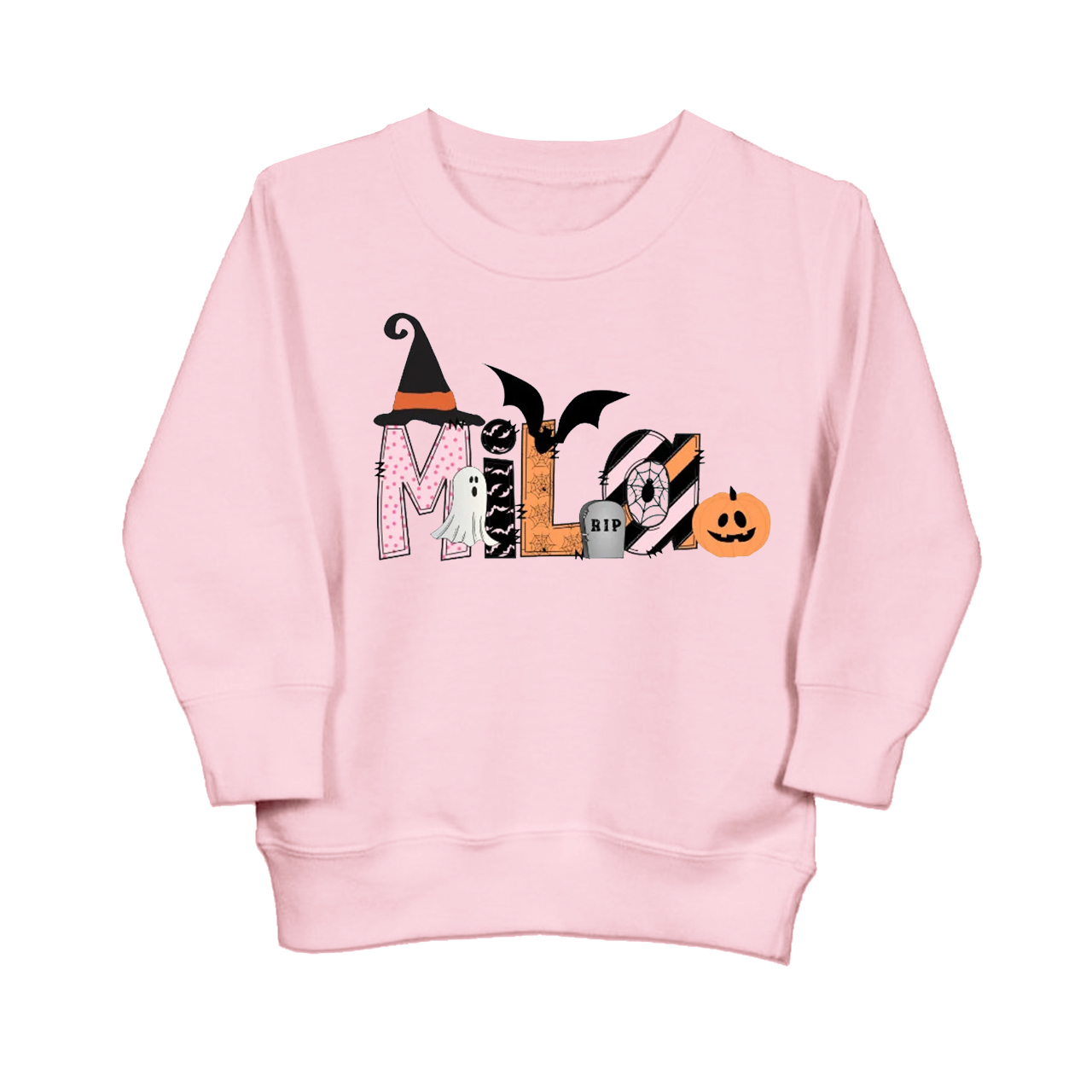 Personalized Halloween Name Kids Sweatshirt