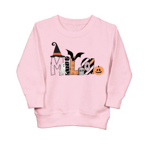 Personalized Halloween Name Kids Sweatshirt