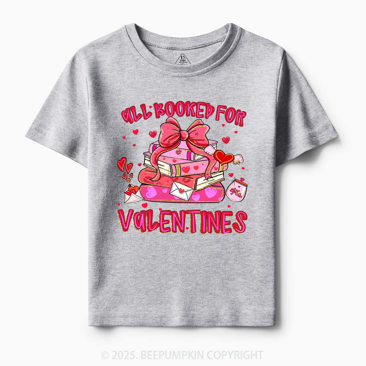 All Booked For Valentine's Day Toddler&Kid's Tees Beepumpkin