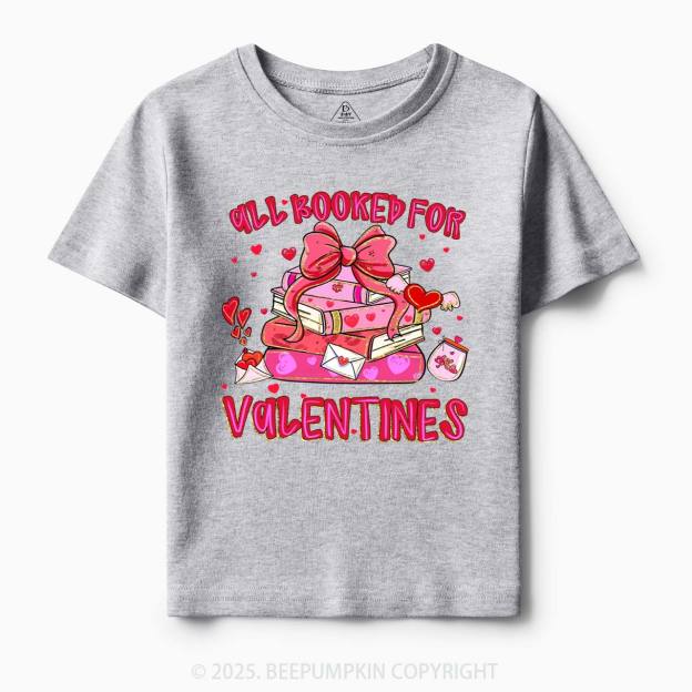 All Booked For Valentine's Day Toddler&Kid's Tees Beepumpkin