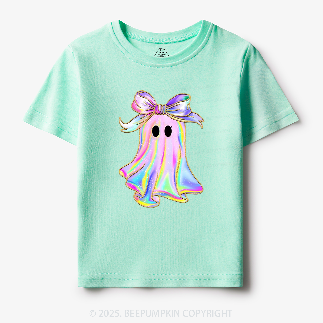 Halloween Girls Ghost Toddler&Kid's Tees Beepumpkin