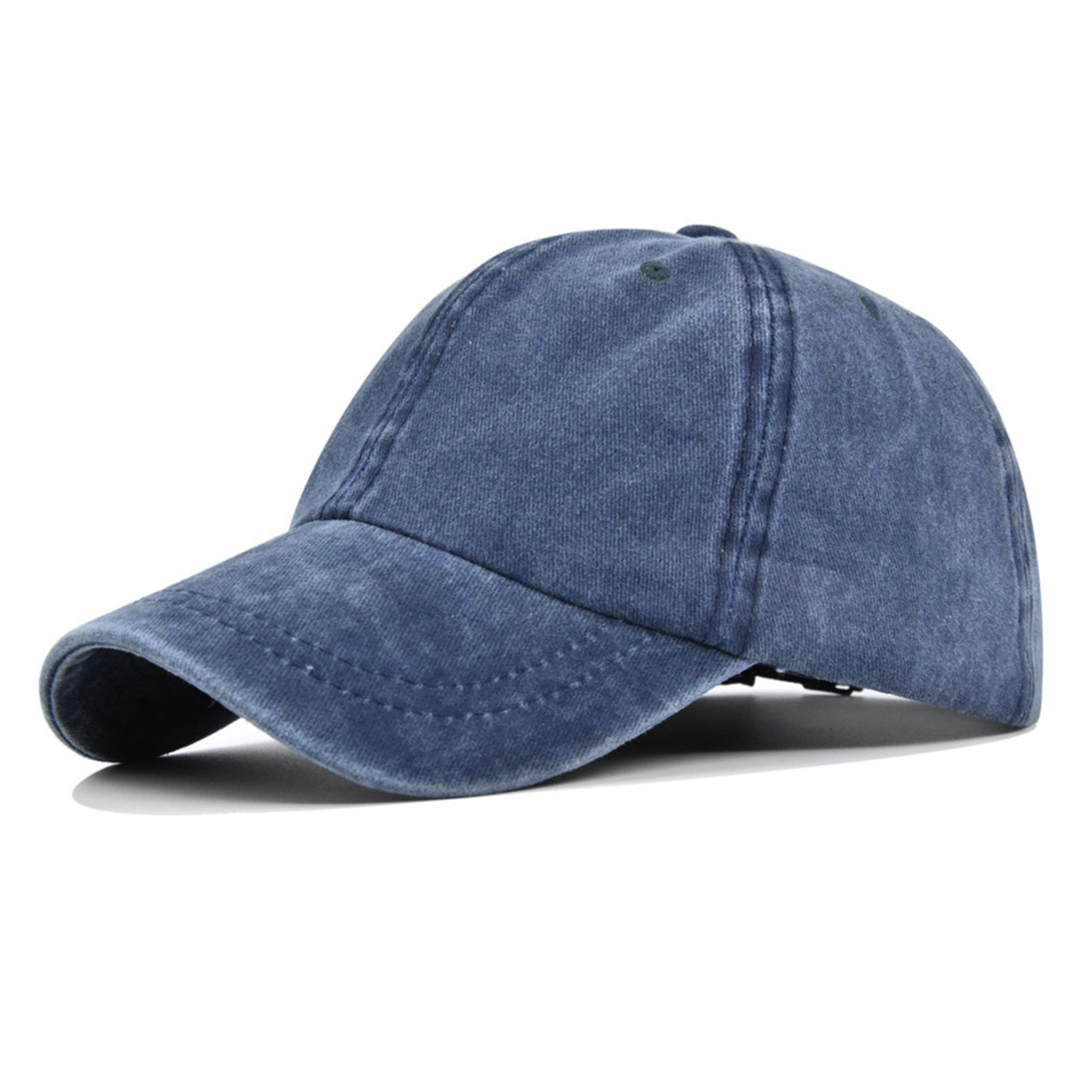 Distressed Washed Peaked Cap For Kids