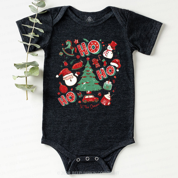 Ho Ho Ho Christmas Baby Bodysuit