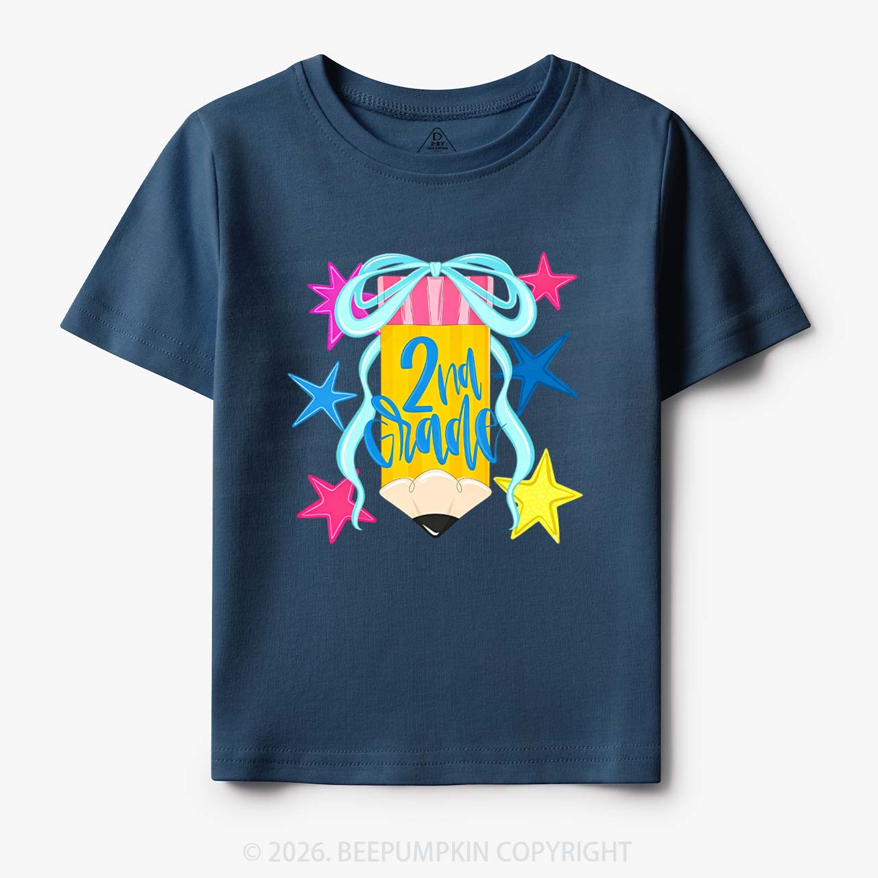Sparkly Grade Star Pencil Back to School Toddler&Kid's Tees